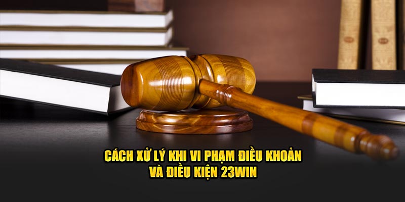 Cách xử lý khi vi phạm điều khoản và điều kiện 23win